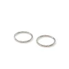 Women John Hardy Earrings>Carved Chain Hoop Earrings, Sterling Silver