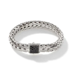 Women John Hardy Bracelets>Icon Bracelet, Sterling Silver, Pavé, 10.5MM