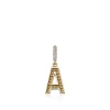Women John Hardy Necklaces>Initial Pendant, Gold, Diamonds