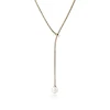 Women John Hardy Necklaces>JH Essential Pearl Lariat Necklace, Gold, 1.8MM