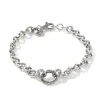 Women John Hardy Bracelets>Knife Edge Keyring Bracelet, Sterling Silver