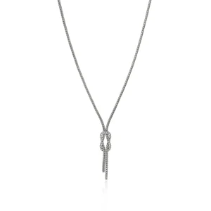 Women John Hardy Necklaces>Love Knot Y Necklace, Sterling Silver, 1.8MM