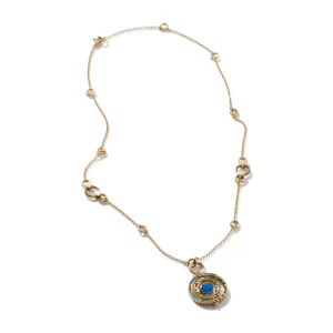 Women John Hardy Necklaces>Moon Door Necklace, Gold, Pavé