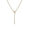 Women John Hardy Necklaces>Naga Lariat, Gold, Diamonds, 2.5MM