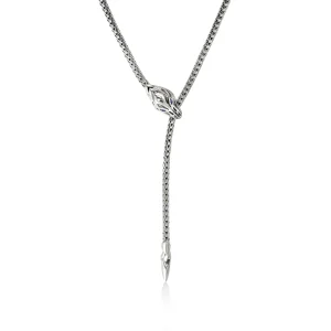 Women John Hardy Necklaces>Naga Lariat, Sterling Silver, 2.5MM