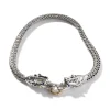 Women John Hardy Necklaces>Naga Necklace, Sterling Silver, Gold, 10.5MM