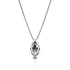 John Hardy Necklaces>Naga Pendant Necklace, Sterling Silver, Blue Sapphire, 2.7MM