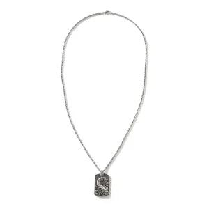 John Hardy Necklaces>Naga Tag Necklace, Sterling Silver