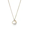Women John Hardy Necklaces>Pebble Heart Necklace, Gold, Diamonds, Large