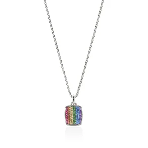Women John Hardy Necklaces | Necklaces>Rainbow Tag Necklace, Sterling Silver, Gemstones