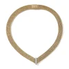 Women John Hardy Necklaces>Rata Chain Chevron Necklace, Gold, Diamonds