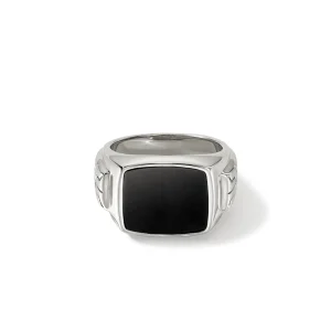 John Hardy Rings>Signet Ring, Sterling Silver