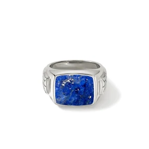 John Hardy Rings>Signet Ring, Sterling Silver