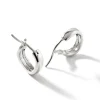 Women John Hardy Earrings>Surf Huggie Earrings, Sterling Silver