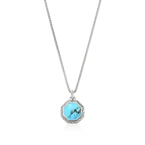 John Hardy Necklaces>Tag Necklace, Silver