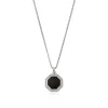 John Hardy Necklaces>Tag Necklace, Silver, Diamonds