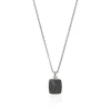 John Hardy Necklaces>Tag Necklace, Sterling Silver, Gemstones